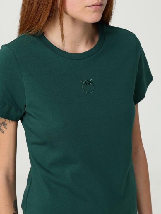 25FW 핑코 반팔 티셔츠 100355A2RD X79 Green - PINKO