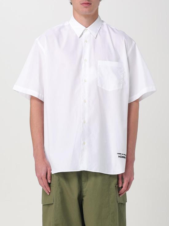 25FW 꼼데가르송 반팔 셔츠 HOB103 3 White