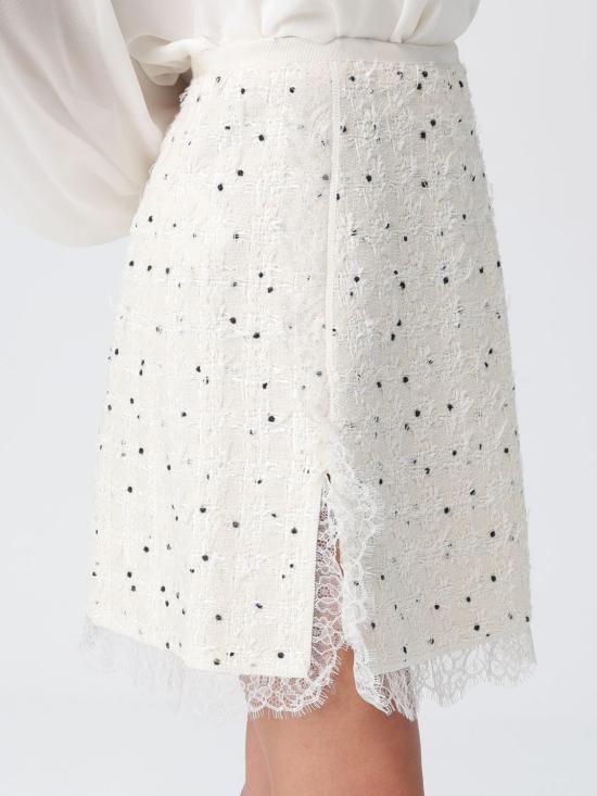 25FW 지암바티스타 발리 숏 스커트 25FWPVCA2041 28LIN M019 Yellow Cream - GIAMBATTISTA VALLI