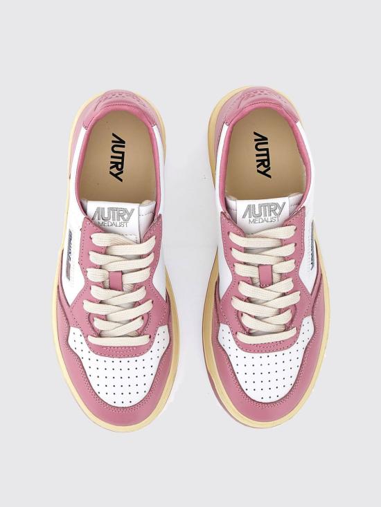 25FW 오트리 메달리스트 로우 스니커즈 AULW WB61 White - AUTRY