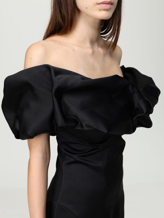 25FW 엘리자베타프랜치 롱 원피스 AB714 110 Black - ELISABETTA FRANCHI