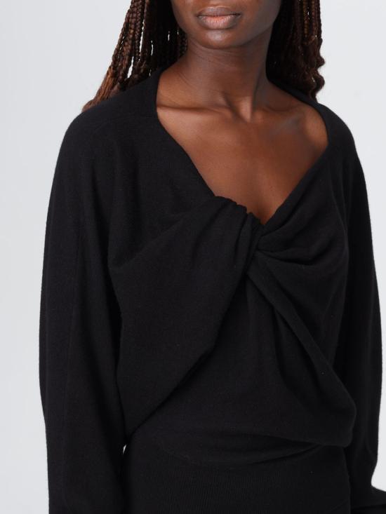 25FW 알베르타 페레티 스웨터 09146601 0555 Black - ALBERTA FERRETTI