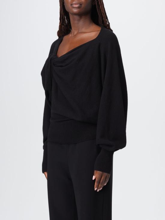 25FW 알베르타 페레티 스웨터 09146601 0555 Black - ALBERTA FERRETTI