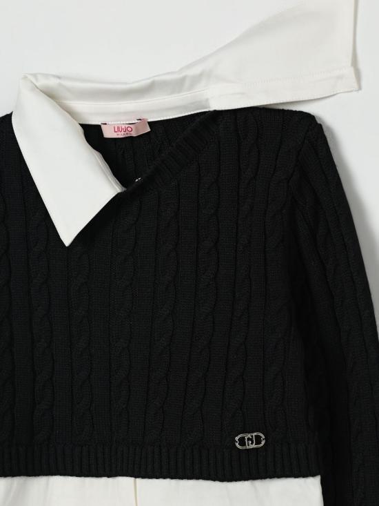 25FW [키즈] 리우조 풀오버 GF5061MA51I C3421 Black - LIU JO