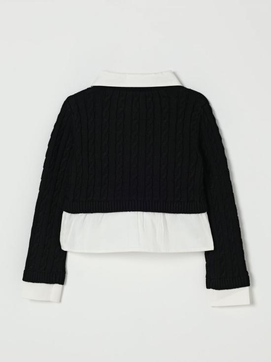 25FW [키즈] 리우조 풀오버 GF5061MA51I C3421 Black - LIU JO