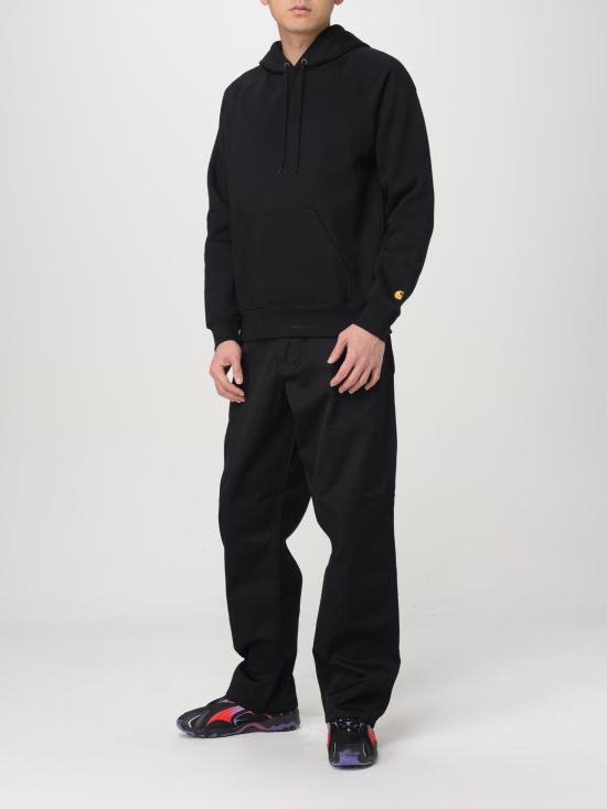 25FW 칼하트 WIP 체이스 후드 티셔츠 I033661 00FXX Black - CARHARTT WIP