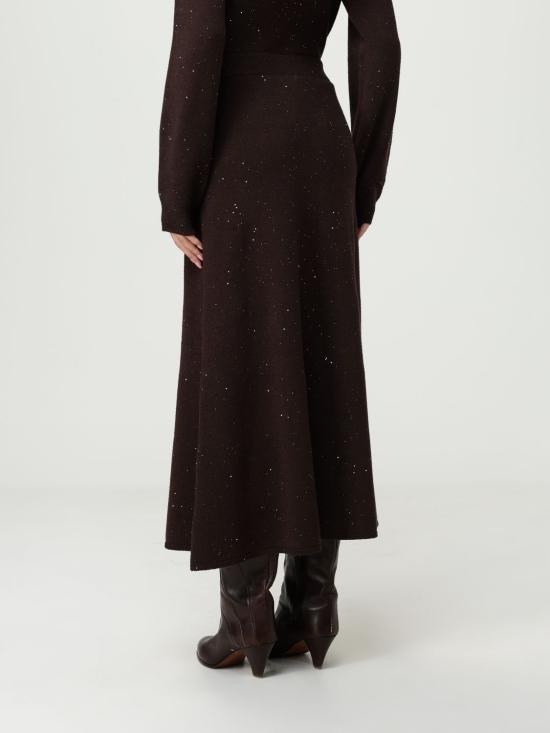 25FW 리우조 롱 스커트 MF5295MA27R A4367 Brown - LIU JO