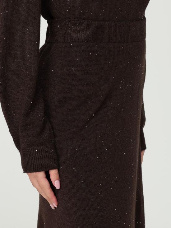 25FW 리우조 롱 스커트 MF5295MA27R A4367 Brown - LIU JO