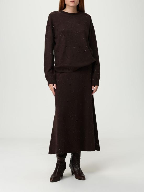 25FW 리우조 롱 스커트 MF5295MA27R A4367 Brown - LIU JO