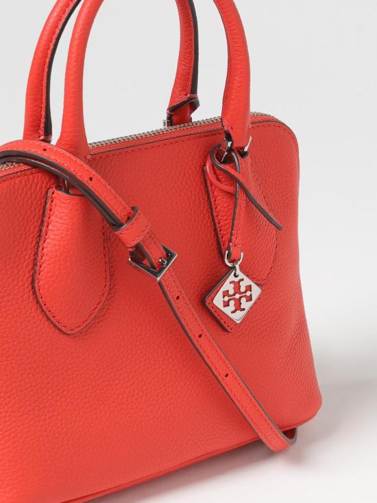 25FW 토리버치 키라 페블 레더 미니 스윙 사첼 155619 601 Red - TORY BURCH