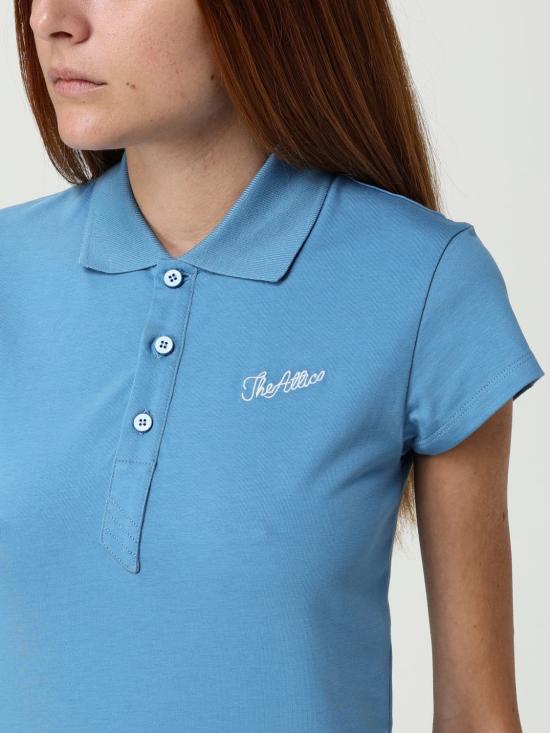 25FW 디 아티코 폴로 티셔츠 251WCT00358JJJ025AA 015 Gnawed Blue - THE ATTICO