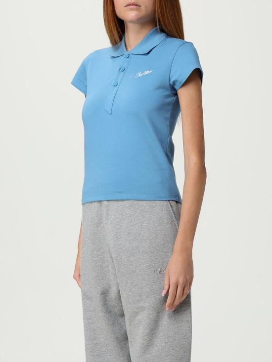 25FW 디 아티코 폴로 티셔츠 251WCT00358JJJ025AA 015 Gnawed Blue - THE ATTICO