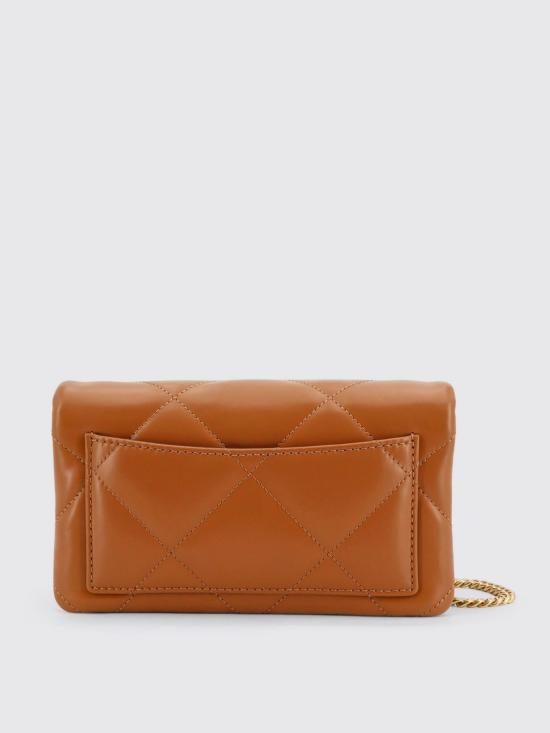 25FW 토리버치 키라 다이아몬드 퀼트 체인 월렛 158624 200 Brown - TORY BURCH