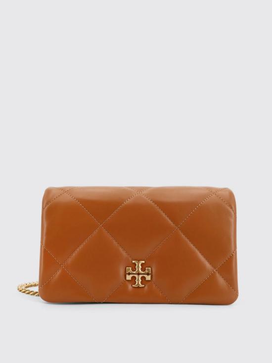 25FW 토리버치 키라 다이아몬드 퀼트 체인 월렛 158624 200 Brown