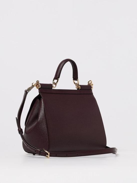 26SS 돌체앤가바나 라지 시실리 핸드백 BB6002B1001 8M073 Wine - DOLCE & GABBANA