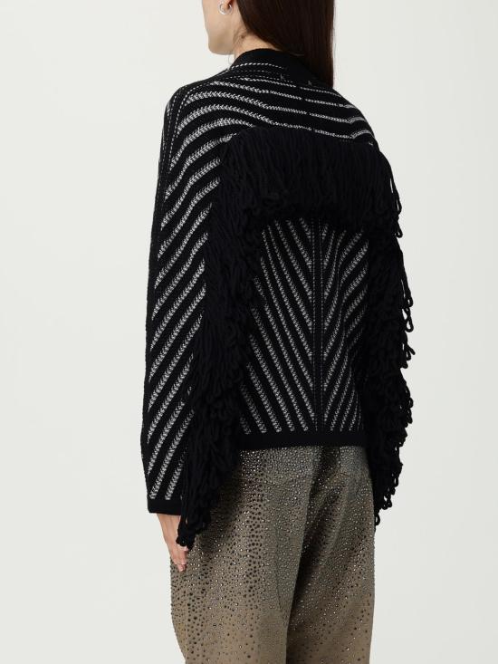 25FW 골든구스 OLIDIA 프린지 가디건 GWP02384P00210780203 Black - GOLDEN GOOSE