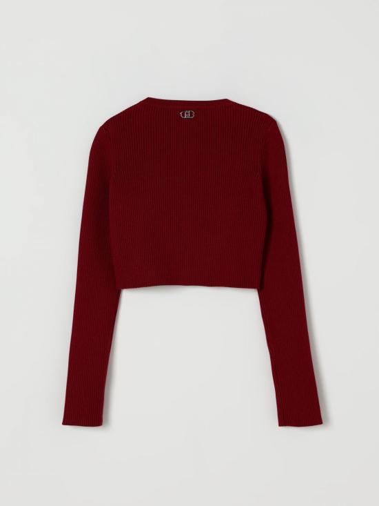 25FW [키즈] 리우조 풀오버 GF5182MA12P 1 Burgundy - LIU JO