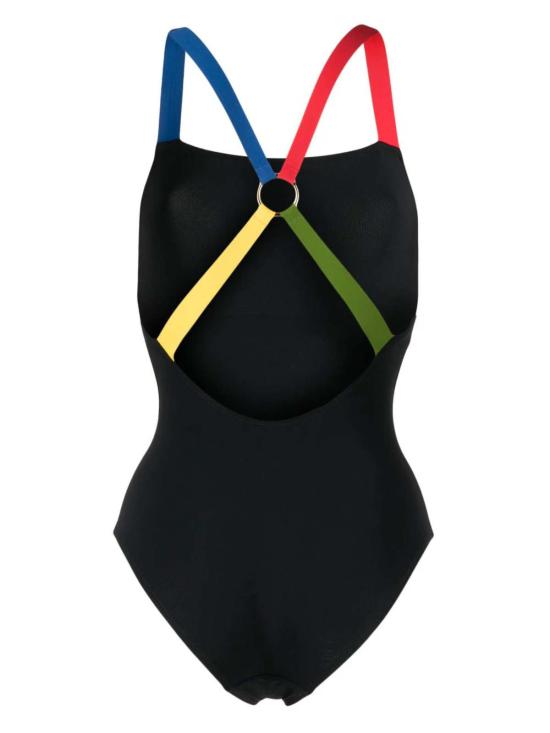  토리버치 원피스 수영복 블랙 컬러블록 원피스 탱크 수영복 - TORY BURCH