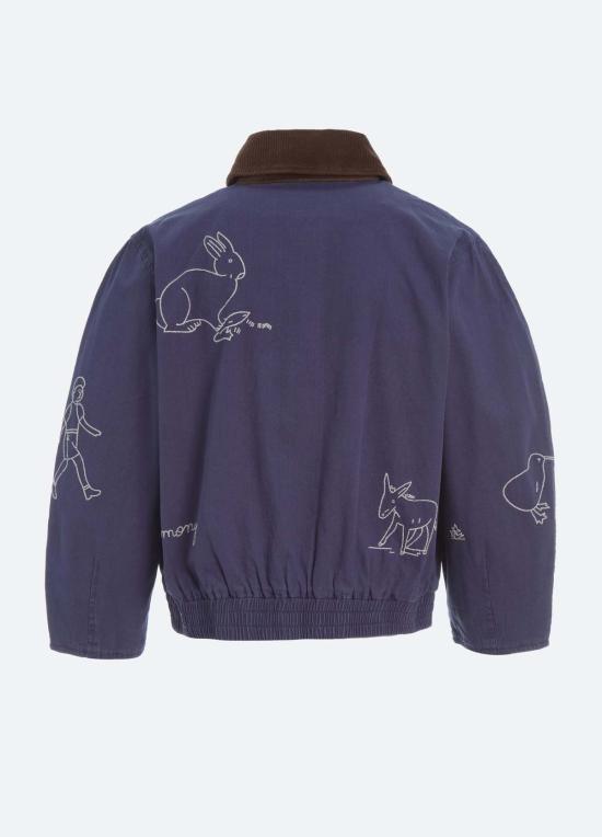  씨뉴욕 봄버 자켓 시 나이 데미 재킷 블루 - SEA NY