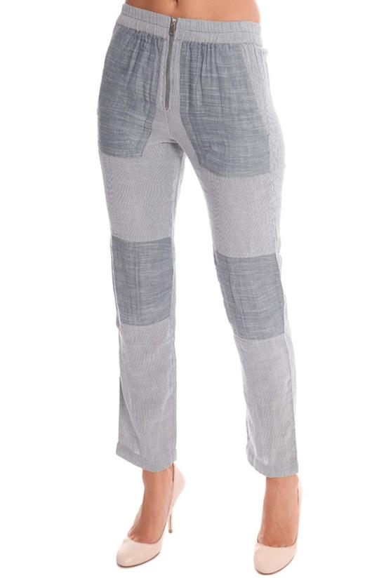  Gat Rimon 스트레이트 팬츠 갓 리몬 더블 가즈 닐 팬츠 블루 - OTHER BRANDS