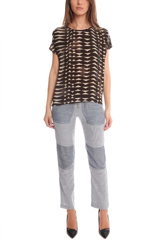  Gat Rimon 스트레이트 팬츠 갓 리몬 더블 가즈 닐 팬츠 블루 - OTHER BRANDS