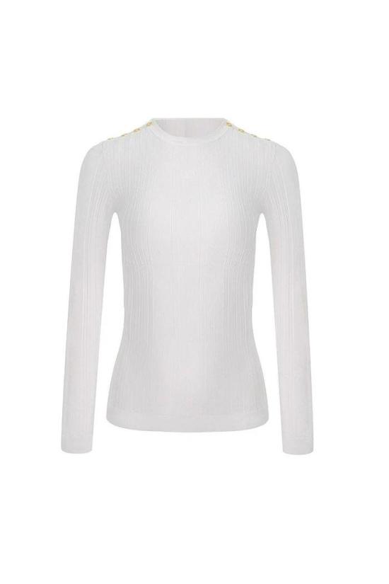 25SS 엘리자베타프랜치 긴팔 티셔츠 MK42S51E2 360 AVORIO