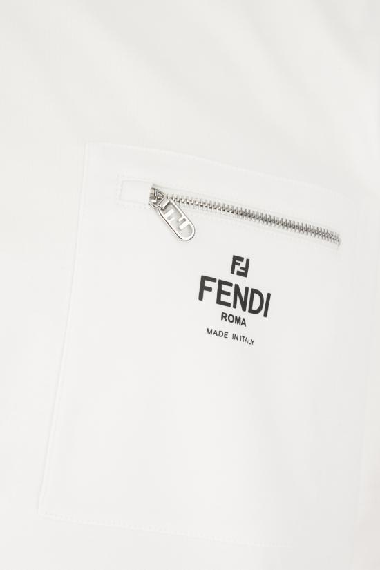 25FW 펜디 반팔 티셔츠 FY0936ARYR F0QA0 Bianco - FENDI