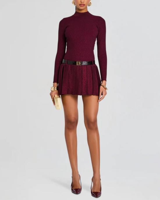  레트로페테 미디 원피스 데비카 니트 드레스 메탈릭 피노 - RETROFETE