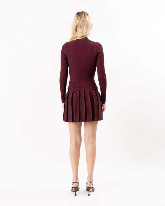  레트로페테 미디 원피스 데비카 니트 드레스 메탈릭 피노 - RETROFETE