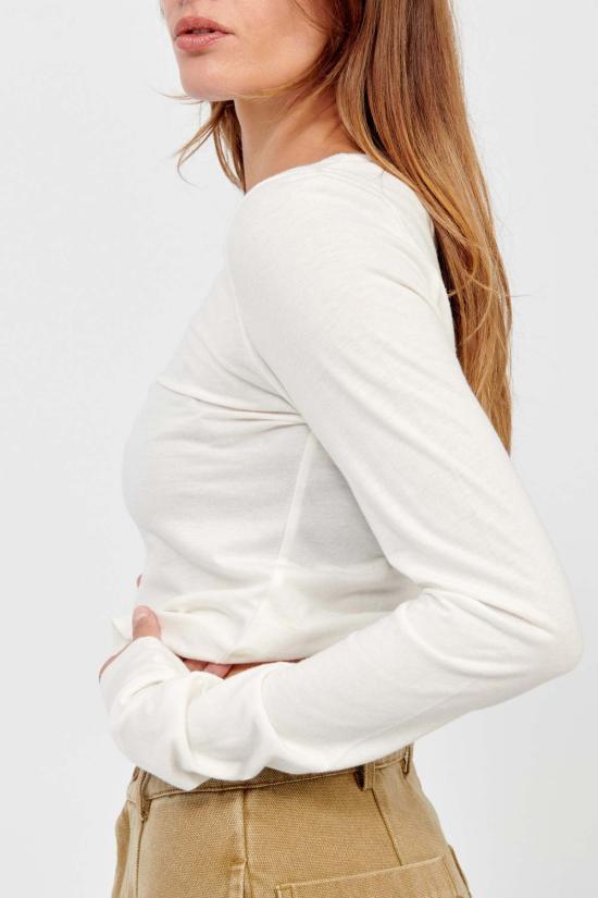  에태르네 긴팔 티셔츠 Éterne 긴팔 베이비 티 아이보리 - ETERNE