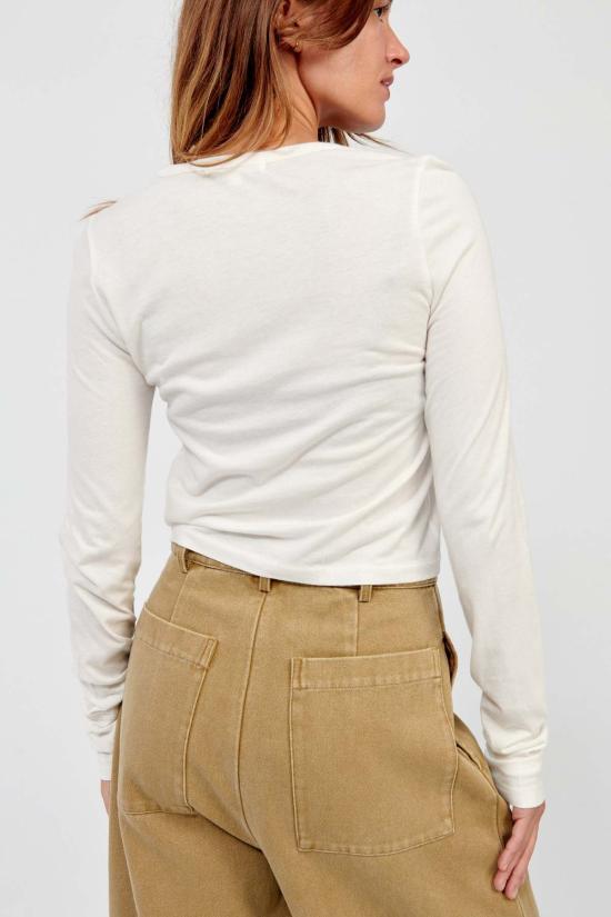  에태르네 긴팔 티셔츠 Éterne 긴팔 베이비 티 아이보리 - ETERNE