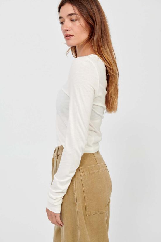  에태르네 긴팔 티셔츠 Éterne 긴팔 베이비 티 아이보리 - ETERNE