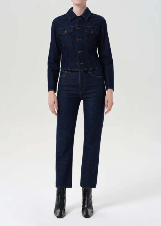  에이골디 데님 팬츠 아골드 90년대 핀치 웨이스트 크롭 (컴포트 스트레치) 리이슈 청바지