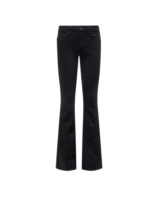  라장스 데님 팬츠 L'agence Lenora L/R 솔기 플레어 진 누아르