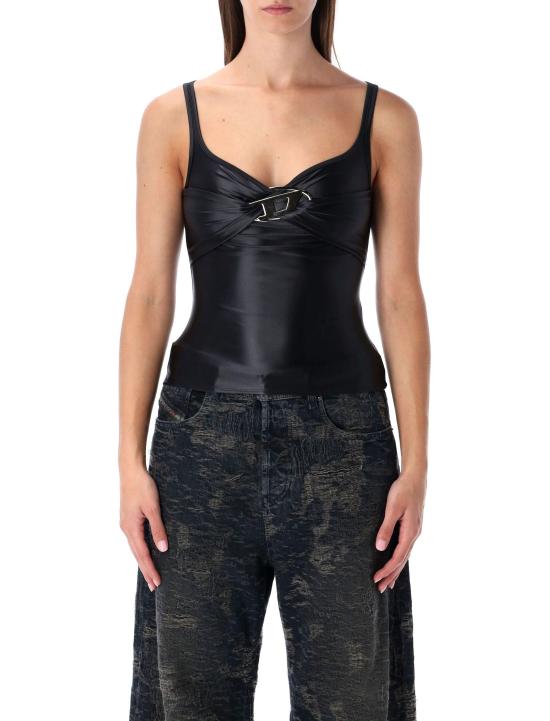 25FW 디젤 민소매 티셔츠 A184290PKAT 9XX BLACK