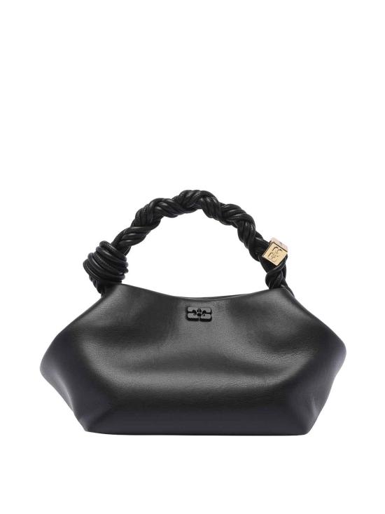 26FW 가니 스몰 레더 보우 토트백 A5241099 BLACK