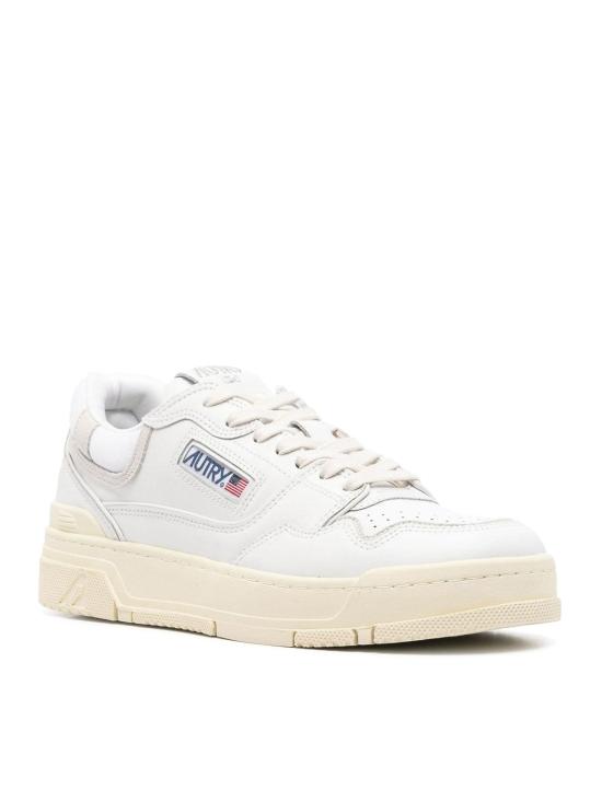 26SS 오트리 CLC 레더 스니커즈 ROLMMM41 White - AUTRY