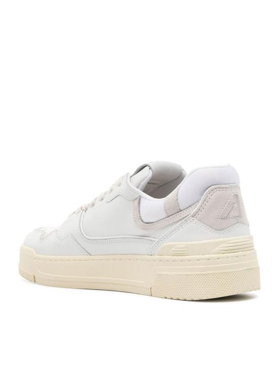 26SS 오트리 CLC 레더 스니커즈 ROLMMM41 White - AUTRY