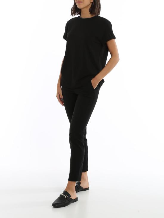 26FW 브루넬로 쿠치넬리 롤업 소매 M0T18BD200C101 BLACK - BRUNELLO CUCINELLI