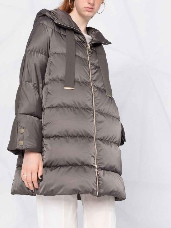 26FW 에르노 새틴 A-셰이프 재킷 PI1304D12170Z9480 Grey - HERNO