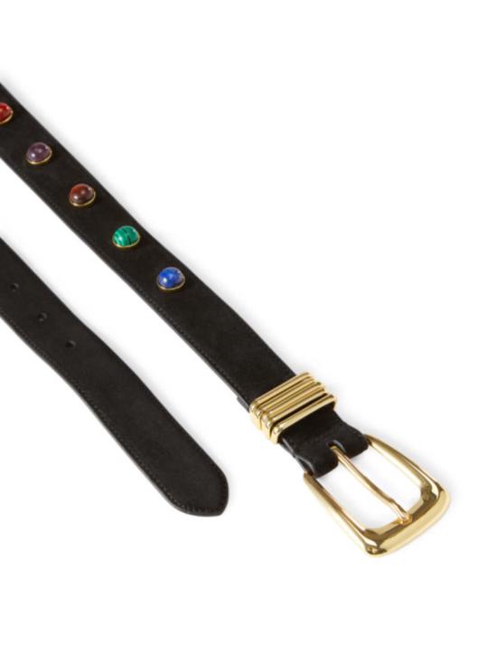  베로니카비어드 레귤러 벨트 베로니카 비어드 스톤 장식 아치  블랙 - VERONICA BEARD