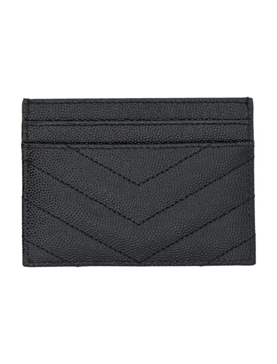 26FW 생로랑 카산드라 마틀라세 카드 케이스 423291BOW01 1000 NERO - SAINT LAURENT