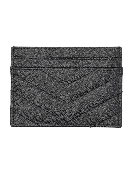 26FW 생로랑 카산드라 마틀라세 카드 케이스 423291BOW01 1000 NERO - SAINT LAURENT