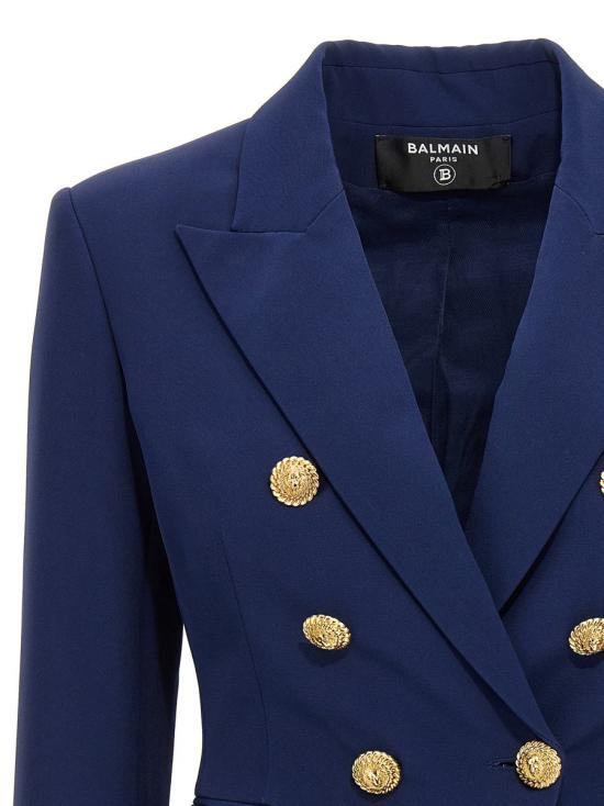 24FW 발망 자켓 DF0SG008VB006BO BLUE - BALMAIN