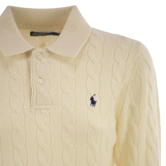 26SS 폴로 랄프로렌 케이블 폴로 니트 211972132 CREAM - POLO RALPH LAUREN
