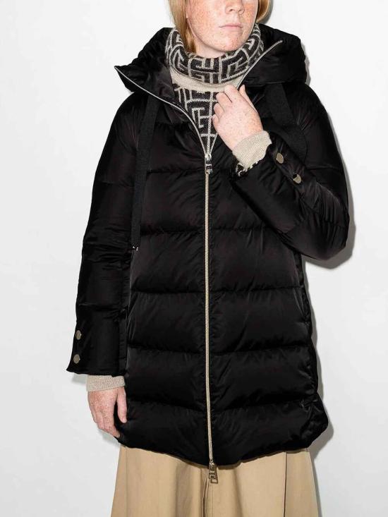 26FW 에르노 새틴 A-셰이프 재킷 PI1304D12170Z9300 Black - HERNO