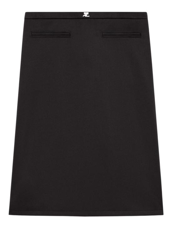 25FW 쿠레쥬 미디 스커트 325JJU296JS0250 9999 Black - COURREGES