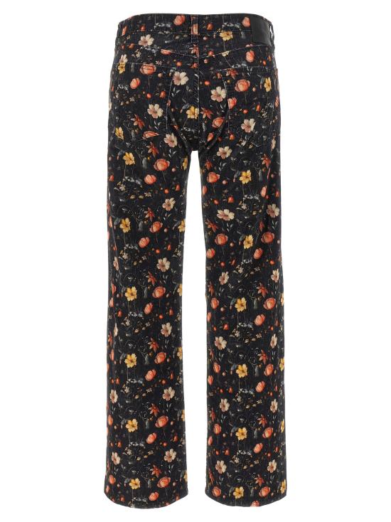 25FW 알13 데님 팬츠 R13WD200D366ALUNARPETALVELVETEENBLACK Multicolor - R13