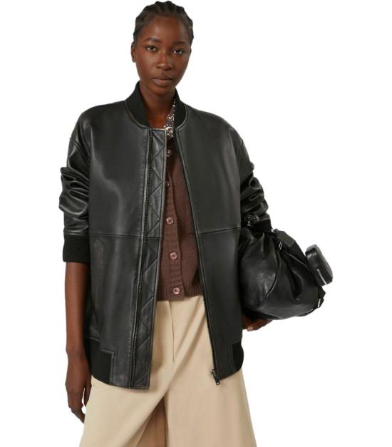 25FW 위켄드막스마라 봄버 자켓 2525446031600 001 38 Black - WEEKEND MAX MARA