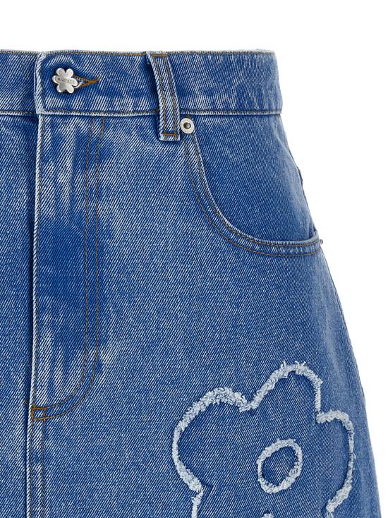 25SS 마르니 롱 스커트 GOJD0457Q2USCX34PCB44 Light Blue - MARNI